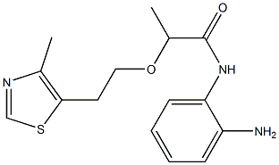 N-(2-aminophenyl)-2-[2-(4-methyl-1,3-thiazol-5-yl)ethoxy]propanamide Struktur