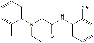 N-(2-aminophenyl)-2-[ethyl(2-methylphenyl)amino]acetamide Struktur