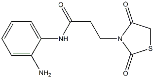 N-(2-aminophenyl)-3-(2,4-dioxo-1,3-thiazolidin-3-yl)propanamide Struktur