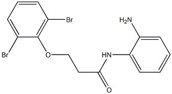 N-(2-aminophenyl)-3-(2,6-dibromophenoxy)propanamide Struktur