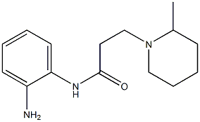 N-(2-aminophenyl)-3-(2-methylpiperidin-1-yl)propanamide Struktur