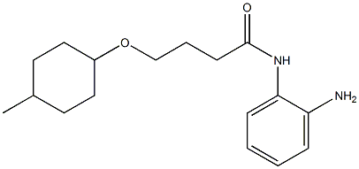 N-(2-aminophenyl)-4-[(4-methylcyclohexyl)oxy]butanamide Struktur