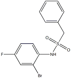 N-(2-bromo-4-fluorophenyl)-1-phenylmethanesulfonamide Struktur