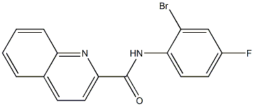 N-(2-bromo-4-fluorophenyl)quinoline-2-carboxamide Struktur