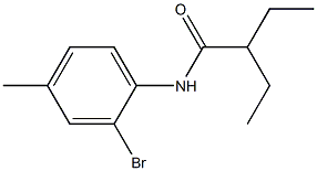 N-(2-bromo-4-methylphenyl)-2-ethylbutanamide Struktur