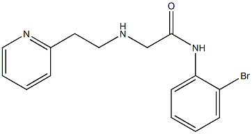 N-(2-bromophenyl)-2-{[2-(pyridin-2-yl)ethyl]amino}acetamide Struktur