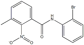 N-(2-bromophenyl)-3-methyl-2-nitrobenzamide Struktur