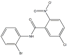 N-(2-bromophenyl)-5-chloro-2-nitrobenzamide Struktur