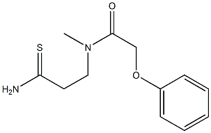 N-(2-carbamothioylethyl)-N-methyl-2-phenoxyacetamide Struktur