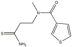 N-(2-carbamothioylethyl)-N-methylthiophene-3-carboxamide Struktur