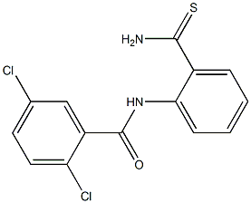 N-(2-carbamothioylphenyl)-2,5-dichlorobenzamide Struktur