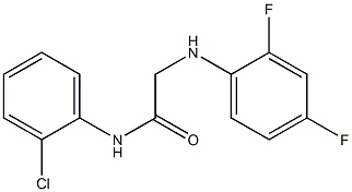 N-(2-chlorophenyl)-2-[(2,4-difluorophenyl)amino]acetamide Struktur