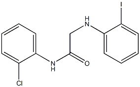 N-(2-chlorophenyl)-2-[(2-iodophenyl)amino]acetamide Struktur