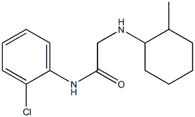 N-(2-chlorophenyl)-2-[(2-methylcyclohexyl)amino]acetamide Struktur