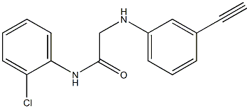 N-(2-chlorophenyl)-2-[(3-ethynylphenyl)amino]acetamide Struktur