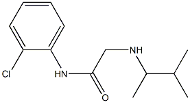 N-(2-chlorophenyl)-2-[(3-methylbutan-2-yl)amino]acetamide Struktur