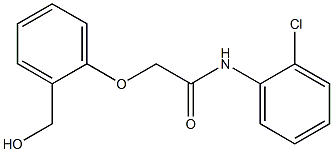 N-(2-chlorophenyl)-2-[2-(hydroxymethyl)phenoxy]acetamide Struktur