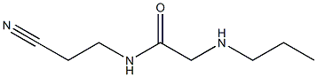 N-(2-cyanoethyl)-2-(propylamino)acetamide Struktur