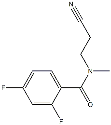 N-(2-cyanoethyl)-2,4-difluoro-N-methylbenzamide Struktur