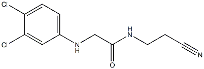 N-(2-cyanoethyl)-2-[(3,4-dichlorophenyl)amino]acetamide Struktur