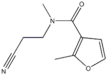 N-(2-cyanoethyl)-N,2-dimethylfuran-3-carboxamide Struktur