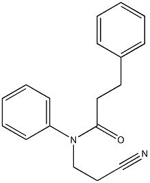 N-(2-cyanoethyl)-N,3-diphenylpropanamide Struktur