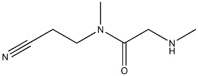 N-(2-cyanoethyl)-N-methyl-2-(methylamino)acetamide Struktur