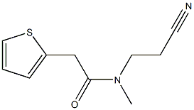 N-(2-cyanoethyl)-N-methyl-2-(thiophen-2-yl)acetamide Struktur