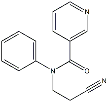 N-(2-cyanoethyl)-N-phenylnicotinamide Struktur