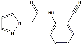 N-(2-cyanophenyl)-2-(1H-pyrazol-1-yl)acetamide Struktur