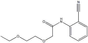 N-(2-cyanophenyl)-2-(2-ethoxyethoxy)acetamide Struktur