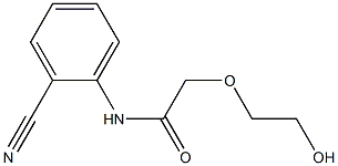 N-(2-cyanophenyl)-2-(2-hydroxyethoxy)acetamide Struktur