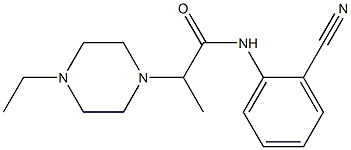 N-(2-cyanophenyl)-2-(4-ethylpiperazin-1-yl)propanamide Struktur