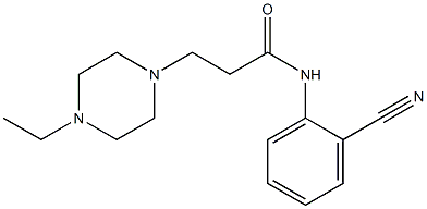 N-(2-cyanophenyl)-3-(4-ethylpiperazin-1-yl)propanamide Struktur