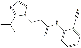 N-(2-cyanophenyl)-3-[2-(propan-2-yl)-1H-imidazol-1-yl]propanamide Struktur