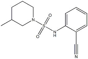 N-(2-cyanophenyl)-3-methylpiperidine-1-sulfonamide Struktur