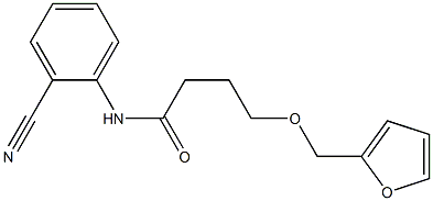 N-(2-cyanophenyl)-4-(furan-2-ylmethoxy)butanamide Struktur