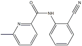 N-(2-cyanophenyl)-6-methylpyridine-2-carboxamide Struktur