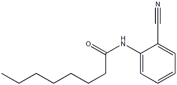 N-(2-cyanophenyl)octanamide Struktur