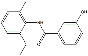 N-(2-ethyl-6-methylphenyl)-3-hydroxybenzamide Struktur