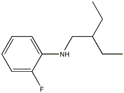 N-(2-ethylbutyl)-2-fluoroaniline Struktur