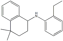 N-(2-ethylphenyl)-4,4-dimethyl-1,2,3,4-tetrahydronaphthalen-1-amine Struktur