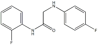 N-(2-fluorophenyl)-2-[(4-fluorophenyl)amino]acetamide Struktur