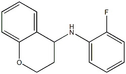 N-(2-fluorophenyl)-3,4-dihydro-2H-1-benzopyran-4-amine Struktur