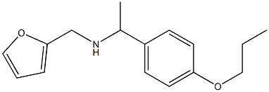 N-(2-furylmethyl)-N-[1-(4-propoxyphenyl)ethyl]amine Struktur