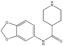 N-(2H-1,3-benzodioxol-5-yl)piperidine-4-carboxamide Struktur