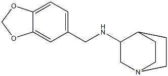 N-(2H-1,3-benzodioxol-5-ylmethyl)-1-azabicyclo[2.2.2]octan-3-amine Struktur