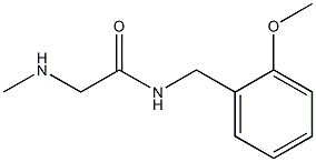 N-(2-methoxybenzyl)-2-(methylamino)acetamide Struktur