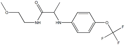 N-(2-methoxyethyl)-2-{[4-(trifluoromethoxy)phenyl]amino}propanamide Struktur