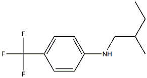 N-(2-methylbutyl)-4-(trifluoromethyl)aniline Struktur